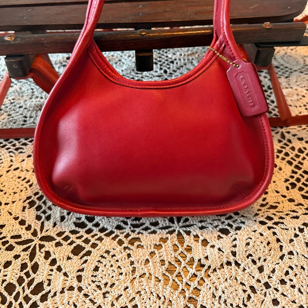 Coach Ergo Mini Cherry Red Leather bag